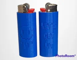 Melted Smiley Face Lighter Case / Lighter Sleeve / Lighter Cover