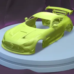 MERCEDES BENZ AMG GT 2021 (1/24) printable car body