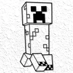 Minecraft creeper wall art Minecraft wall décor Minecraft creeper