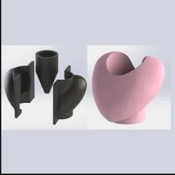 Mold Heart Flowerpot