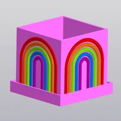 Multicolor Rainbow Planter
