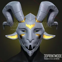Neon White Cosplay Mask - Neon Yellow Mask - Halloween - Anime, Manga, Cosplay, Props