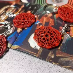 Nonagon Infinity  Keychain