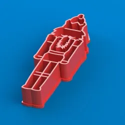 Nutcracker cookie cutter and stamp