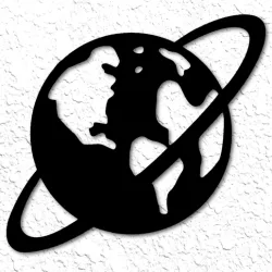 outer space saturn wall art planet wall decor
