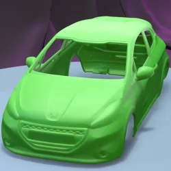 PEUGEOT 208 GTI 2013  (1/24) printable car body