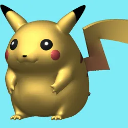 Pikachu 1996 3D print model