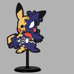 Pikachu lamp Venom version