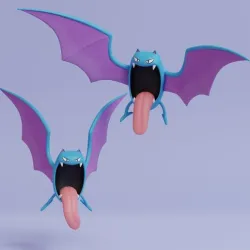 Pokemon - Golbat with 2 poses