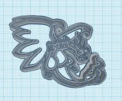 Pokemon: Mega Charizard Cookie Cutters