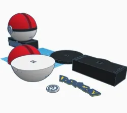 Pokemon Stand for Nintendo Switch - Divided into parts for colors