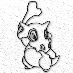 Pokemon Wall Art Pokemon Marowak Cubone Wall Decor