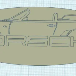 Porsche 911 Convertible Silhouette
