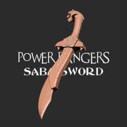 Power Rangers  Saba Sword 3D print model