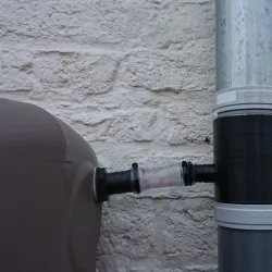 Rainwater recuperator for 80mm pipe