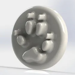 Red Fox footprint stamp
