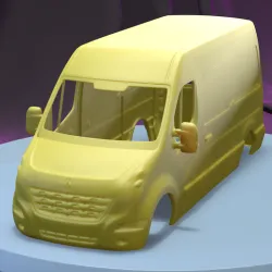 RENAULT MASTER PANELVAN 2010  (1/24) printable car body
