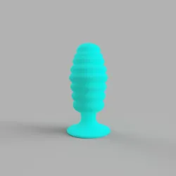 Ribbed Anal Plug