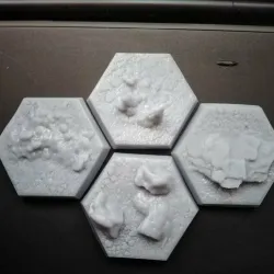 Rubble Hex Terrain for Battletech