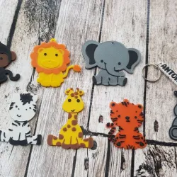 Safari Animal Keyrings
