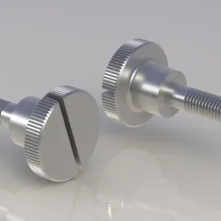 SCREW M1.4 WITH KNURLED HEAD - DIN 464