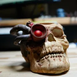 Servo Skull - Paint Brush Cup