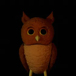 Simple Low Poly Owl