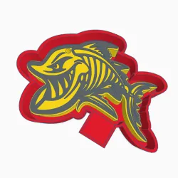 Skeleton Fish Air Freshener Mold