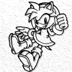Sonic the Hedgehog Amy Rose Wall Art Sonic Wall Decor