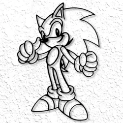 Sonic the Hedgehog Wall Art Sonic Wall Decor