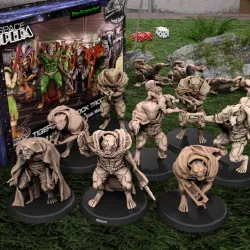 Space Opera Tigerfolk Shock Troopers (Monopose miniatures)