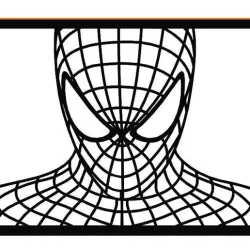 Spider Man Line Art