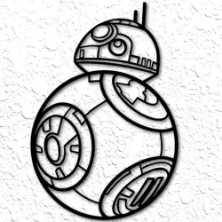 Star Wars BB8 Robot Wall Art Droid Wall Decor