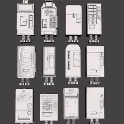STAR WARS VINTAGE CREATE YOUR OWN VENDING MACHINE GONK DROID, CUSTOM UNPRODUCED KENNER, HASBRO ACTION FIGURE, 3.75", 1/18