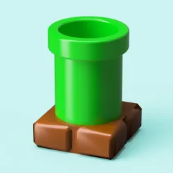 Super Mario Pipe Pen Cup & Base