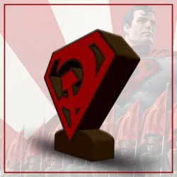 Superman Red Table Lamp