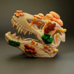 T-Rex Skull - Infected - The Last Of Us - Cordyceps