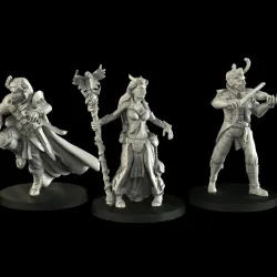 Tieflings (bard, druid, thief)