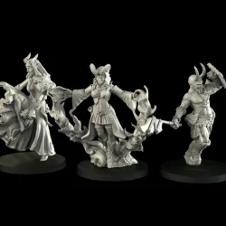 Tieflings (monk, warrior, wizard)
