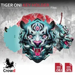 TIGER ONI KEY HOLDER