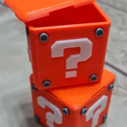 Tiny Lucky block of Mario with my own hands