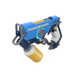 Tracer Graffiti Skin Blaster - Overwatch - Commercial - Printable 3d model - STL files