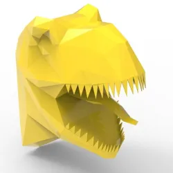 TRex head sculpture