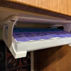 Under Shelf/Cabinet Pill Dispenser