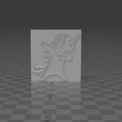 Unicorn doing a dab.