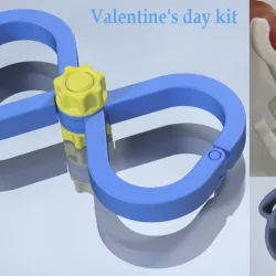 Valentine's day BDSM kit - Nipple clamp, Cuffs and Penis ring