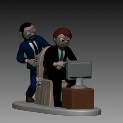 WEDDING CAKE TOPPER GAMER 2 BOYS