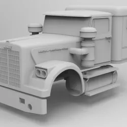 White Western Star 4800 1976 1/14 SCALE