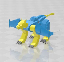 Yugioh V Tiger Jet 3D Printable Model Figure