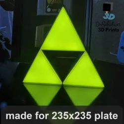 Zelda Triforce logo LED lamp